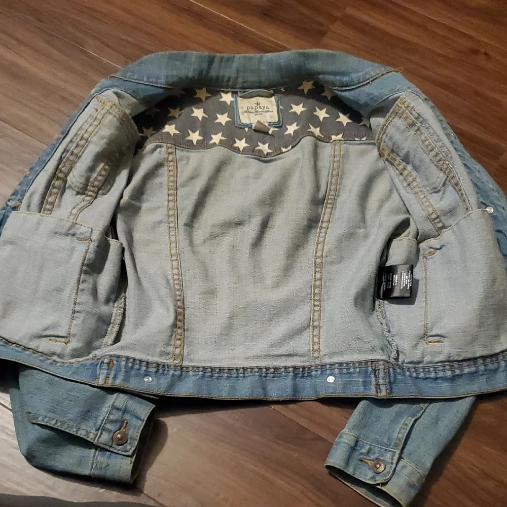 Papaya Light Blue Denim Jacket - Picture 3 of 8